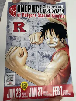 RARE One Piece Monkey D. Luffy US Voyage College Basketball Promo Card SEALED - Image 3