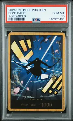 2024 ONE PIECE PRB01-PREMIUM BOOSTER ONE PIECE CARD THE BEST DON!! CARD PSA 10 - Image 1