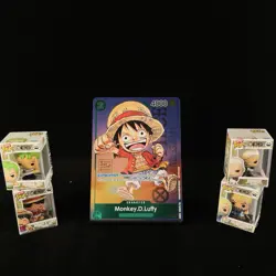 One Piece TCG | STAMPED Monkey.D.Luffy 1st Anniversary Foil Promo P-037 | NM ENG - Image 1