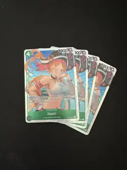 4x Nami OP14-031 SR The Azure Sea's Seven Foil NM English Playset One piece OP14 - Image 1