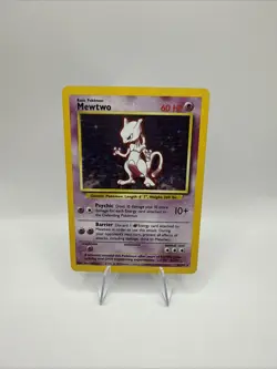 Mewtwo 10/102 Pokemon TCG 1999 Base Set Holo Unlimited Rare NM - Image 1