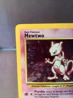 Pokemon TCG Mewtwo #10/102 Base Set Holo Unlimited Rare 1999 WOTC VTG NM/LP - Image 2
