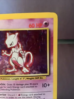 Pokemon TCG Mewtwo #10/102 Base Set Holo Unlimited Rare 1999 WOTC VTG NM/LP - Image 3