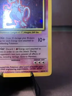 Pokemon TCG Mewtwo #10/102 Base Set Holo Unlimited Rare 1999 WOTC VTG NM/LP - Image 4