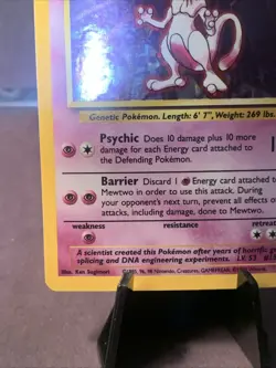 Pokemon TCG Mewtwo #10/102 Base Set Holo Unlimited Rare 1999 WOTC VTG NM/LP - Image 5