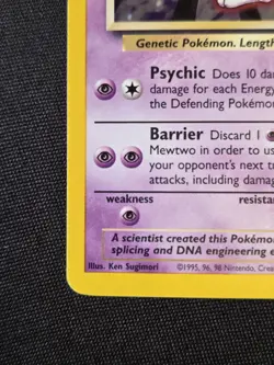 Pokemon TCG Mewtwo Base Set Holo Rare Card 10/102 Perfect Holo, Nm All Day - Image 2