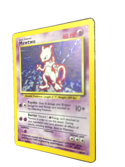 Pokemon TCG Mewtwo Base Set Unlimited Holo Rare 10/102 NM/LP+ Great Gift - Image 2