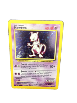 Pokemon TCG Mewtwo Base Set Unlimited Holo Rare 10/102 NM/LP+ Great Gift - Image 5