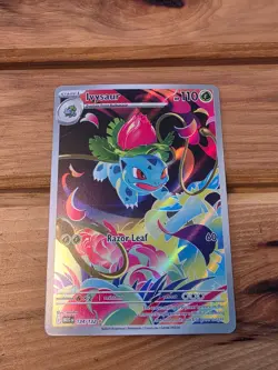Pokemon TCG Ivysaur Mega Evolution #134/132 Illustration Rare Near Mint - Image 1