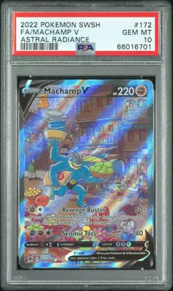 Machamp V PSA 10 - 172/189 - Alternate Art - Astral Radiance - Pokemon TCG - Image 1