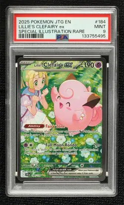 Lillie's Clefairy ex Special Illustration Rare Pokemon Journey Together PSA 9 - Image 1