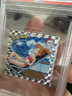 Pokemon Misty Artbox PR38 Series 1 Bonus Prism Sticker PSA 9 1999 - Image 3