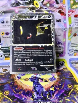 Holo Rare Umbreon Prime Pokemon HeartGold & SoulSilver Undaunted 86/90 No - Image 1