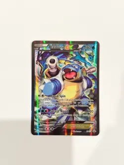 Pokemon Card TCG Blastoise EX XY122 Full Art Black Star Promo Near Mint - Image 1
