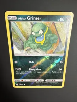 Alolan Grimer 130/236 Common Reverse Holo Card Cosmic Eclipse Pokemon TCG LP - Image 3