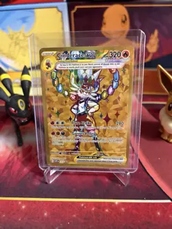 Cinderace ex Pokemon Gold Full Art Terapagos UPC Promo Card Exclusive SVP 163 NM - Image 3