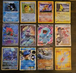 Pokemon 12 Card Lot. Rare Lapras EX. GB Promo Meowth. Neo Entei. Sandstorm Pichu - Image 1