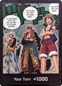 DON!! Card (Trafalgar Law, Eustass Kid and Monkey.D.Luffy) (Double Pack Set - Image 1
