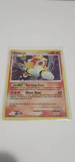 Pokemon TCG Entei Lv 43 Card 4/132 Secret Wonders Holo - Image 3