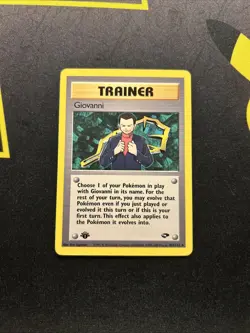 1ST EDITION Giovanni 104/132 NM/LP -Vintage Rare Pokemon Card- Gym Challenge (7q - Image 1