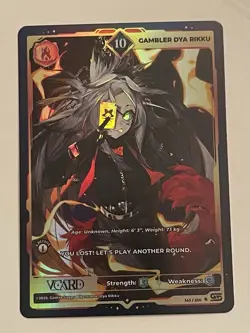 v card awakened worlds 1st edition Gamersupps Gambler DYA RIKKU 10 - Image 1