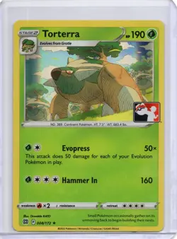 Torterra 008/172 Prize Pack Series Cards Holo Rare NM+ - Image 1