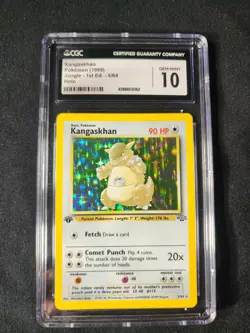 1999 POKEMON JUNGLE 1ST EDITION #5 KANGASKHAN HOLO CGC 10 GEM MINT - Image 1
