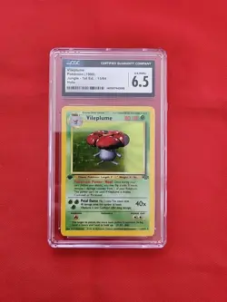 Pokemon: Vileplume 15/64 Holo Rare 1st Edition Jungle - Vintage CGC 6.5 - C60 - Image 1