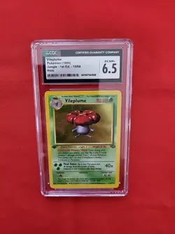 Pokemon: Vileplume 15/64 Holo Rare 1st Edition Jungle - Vintage CGC 6.5 - C60 - Image 5