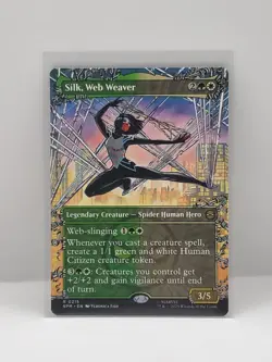 MTG Marvel's Spider-Man Silk, Web Weaver (Borderless) Non Foil NM - Image 1