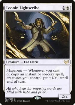 MTG Leonin Lightscribe ** Strixhaven: School of Mages ** English (NM) - Image 1