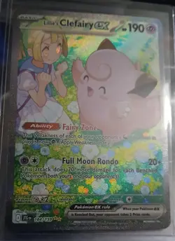 Pokemon Lillie's Clefairy EX 184/159 Special Illustration Rare Journey Together - Image 3