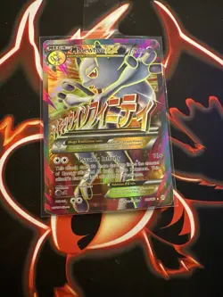 Pokemon TCG Mega-Mewtwo-EX Holo Full Art Ultra Rare Card Breakthrough 160/162 - Image 1