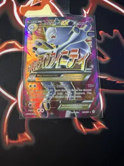 Pokemon TCG Mega-Mewtwo-EX Holo Full Art Ultra Rare Card Breakthrough 160/162 - Image 3