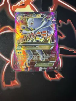 Pokemon TCG Mega-Mewtwo-EX Holo Full Art Ultra Rare Card Breakthrough 160/162 - Image 4