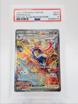GRENINJA EX 2024 POKEMON TWILIGHT SPECIAL ILLUSTRATION RARE B 214 PSA 9 Q0004 - Image 1
