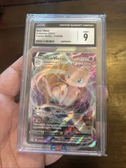 Pokemon TCG Mew VMAX Fusion Strike 114/264 Holo Ultra Rare CGC 9 - Image 2