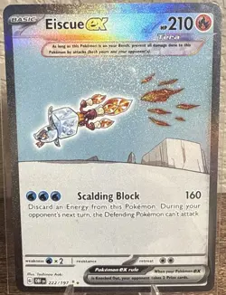 Pokemon TCG - Eiscue ex 222/197 Special Illustration Rare SIR Obsidian Flames - Image 1