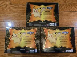 (LOT OF 3) Pokemon Shining Fates Pikachu V Collection Box NEW FACTORY SEALED - Image 2