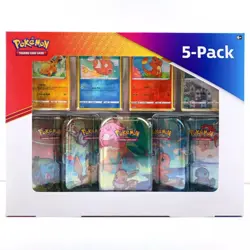 Pokemon TCG Tin Kanto Power 5 Mini Tin Box Set 820650100642 - Image 1