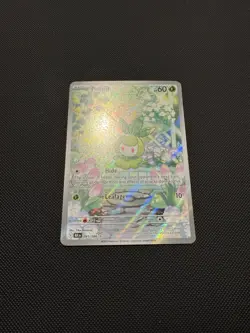 Pokemon TCG Petilil 091/086 SV: Scarlet & Violet Black Bolt Illustration Rare NM - Image 2