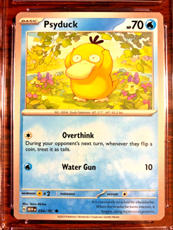 Psyduck Regular Common #054 - CGC MINT+ 9.5 - Scarlet & Violet 151 - Pokemon TCG - Image 2