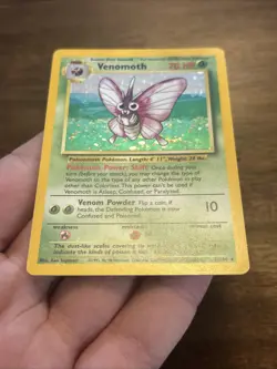 Pokemon TCG Venomoth Jungle 13/64 Holo Unlimited Holo Rare ERROR No Symbol - Image 5