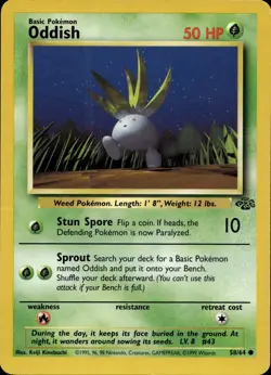 Oddish 58/64 Common Jungle Multi Item Discount LP - Image 1