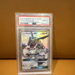 Pokemon Rayquaza GX 177A/168 Full Art Alternate Art Holo Promo PSA 10 2018 - Image 1