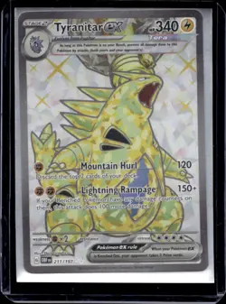 2023 Pokemon SV Obsidian Flames OBF EN Tyranitar ex #211/197 - Image 1