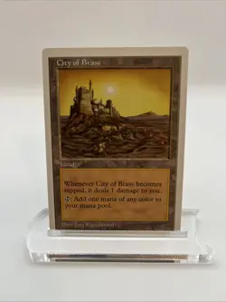 City of Brass 5th Edition 1997 Excellent Mtg Magic The Gathering Tom Wanerstrand - Image 1