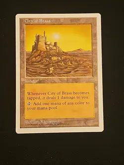 City Of Brass 💥 Rare💥 MTG Card 5th Edition Magic the Gathering LP / NM - Image 1