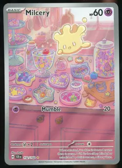 Pokemon TCG Milcery Holo Illustration Rare Full Art S&V Stellar Crown 152/142 NM - Image 1