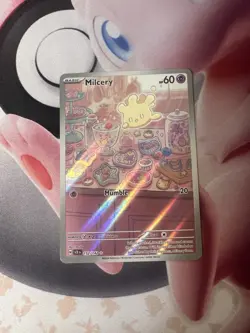 Pokemon TCG Milcery 152/142 S&V Stellar Crown Illustration Rare Holo NM - Image 1